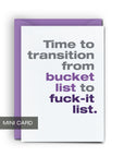Bucket List - Mini Card