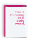 Safe Word - Mini Card