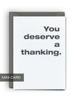 A Thanking - Mini Card