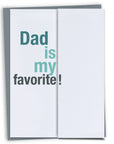 Dad's My Favorite Funny Mother's Day Card