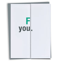 F You Swearing Birthday Card