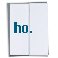 Ho Naughty Christmas card for friend
