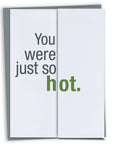 Just Hot Funny Anniversary Card