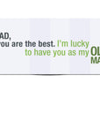 Old Man Father's Day Card or Dad's Birthday Foldout Card