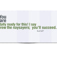 Screwed Funny Good Luck Card Message