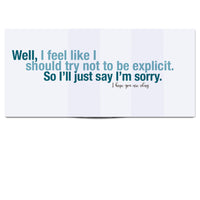 Unique Snarky Sympathy Card message