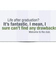 It Sucks Snarky Graduation Card inside