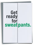 Sweatpants funny card for husband
