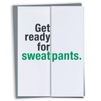 Sweatpants funny card for husband