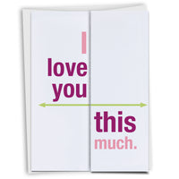 I love you this much expanding card