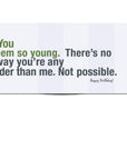 Way Older Birthday Card opened card