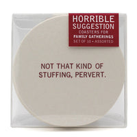 Family Thanksgiving and Christmas Funny Coasters