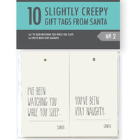 Creepy Santa Gift Tags - Set #2
