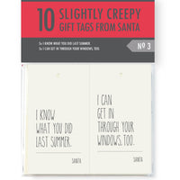 Creepy Santa Gift Tags - Set #3