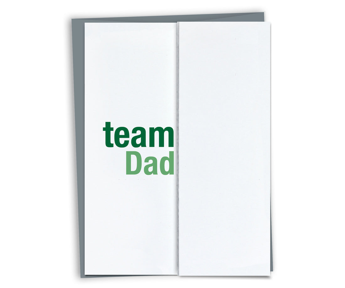 Team Dad Funny Fold-out Card