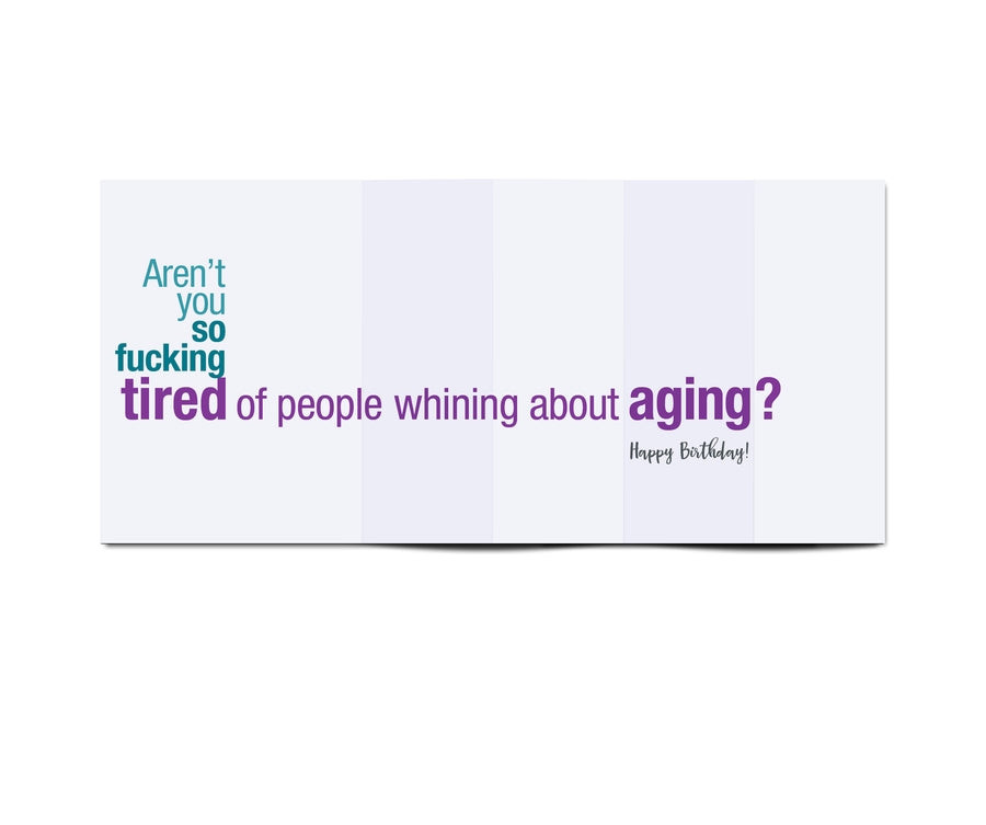 Tired Birthday Card