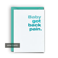 Back Pain - Mini Card