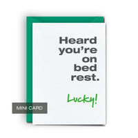 Bed Rest - Mini Card