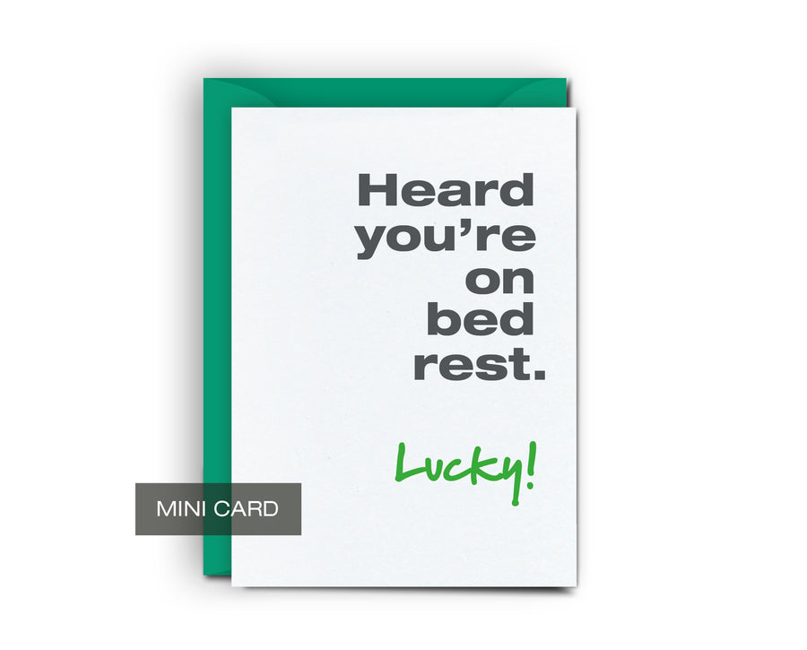 Bed Rest - Mini Card