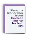 Bucket List - Mini Card