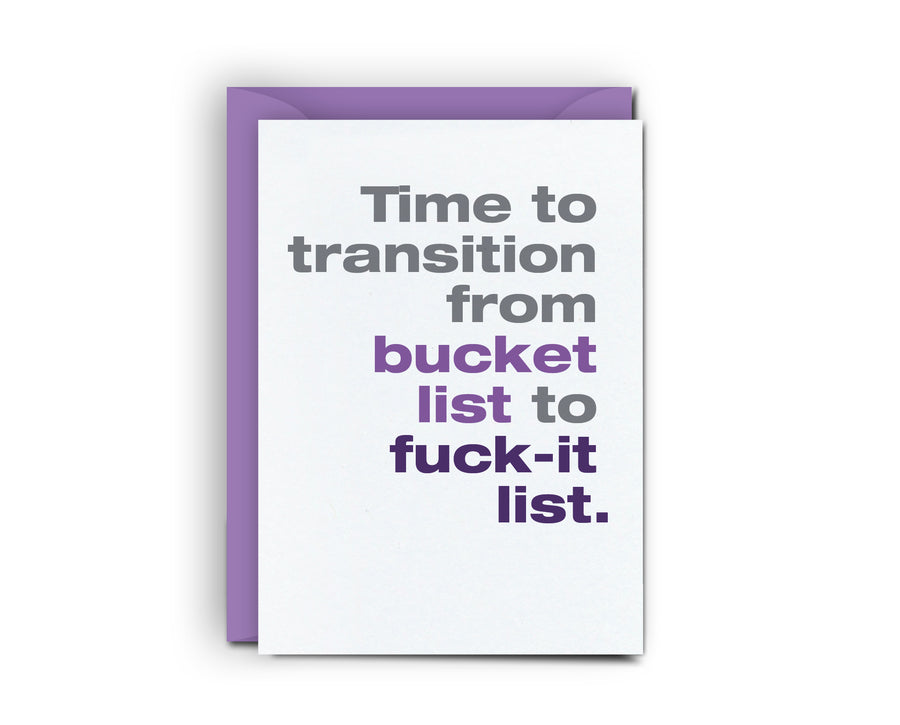 Bucket List - Mini Card