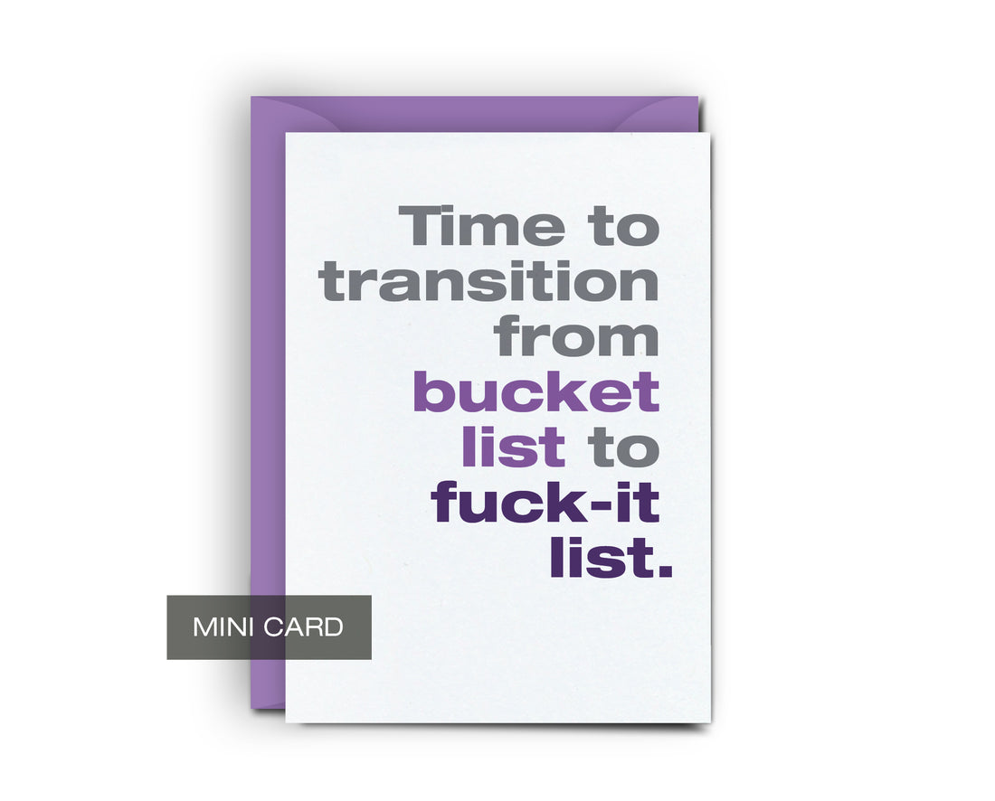 Bucket List - Mini Card