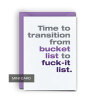 Bucket List - Mini Card