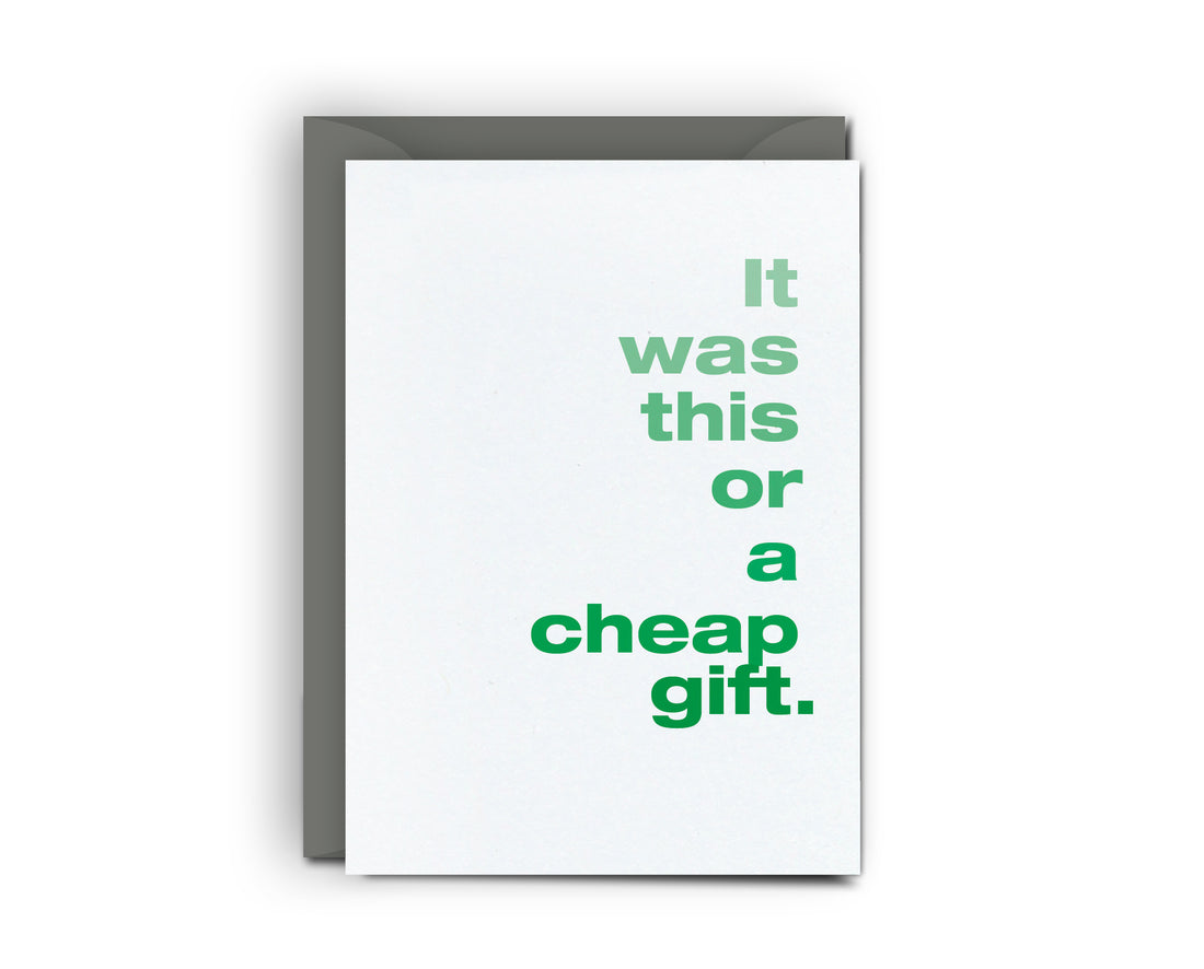 Cheap Gift - Mini Card