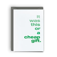 Cheap Gift - Mini Card