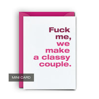 Classy Couple - Mini Card