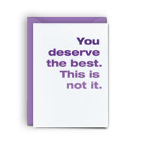 Deserve The Best - Mini Card