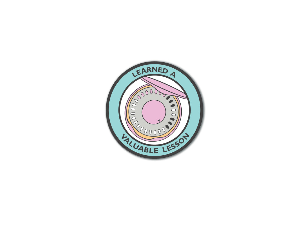 Lessons Learned Sticker Learned a valuable lesson vinyl sticker – FINCH and HARE
