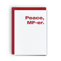 Peace MF-er - Mini Card