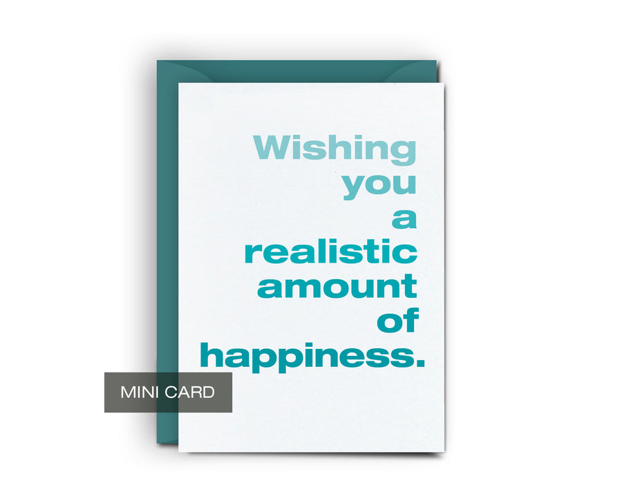 Realistic Happiness - Mini Card