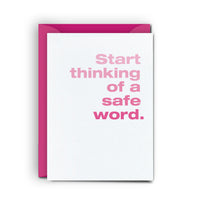 Safe Word - Mini Card