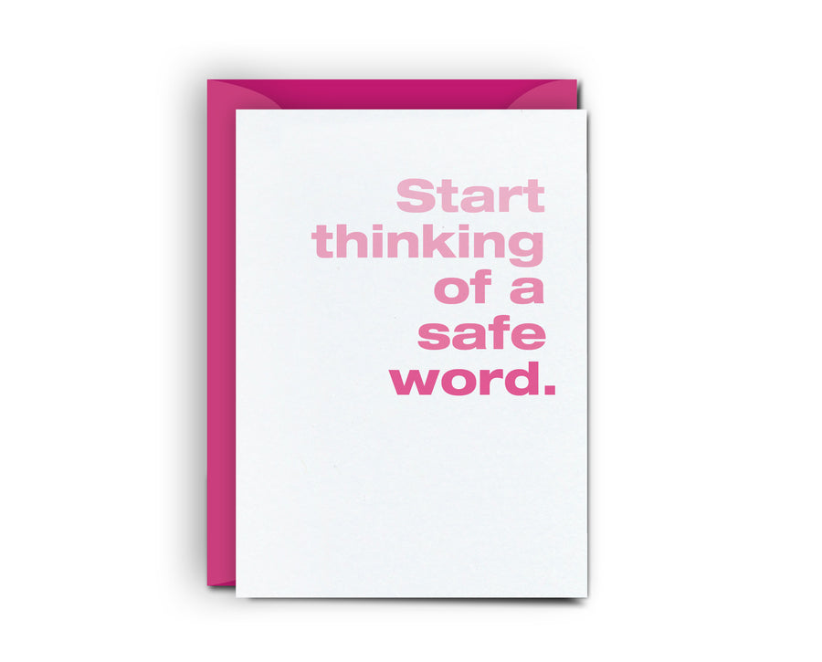 Safe Word - Mini Card