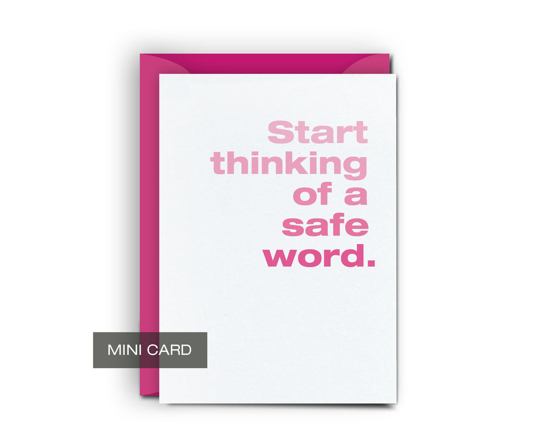 Safe Word - Mini Card