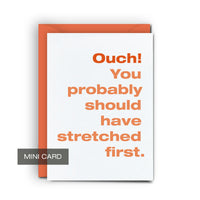 Stretched First - Mini Card