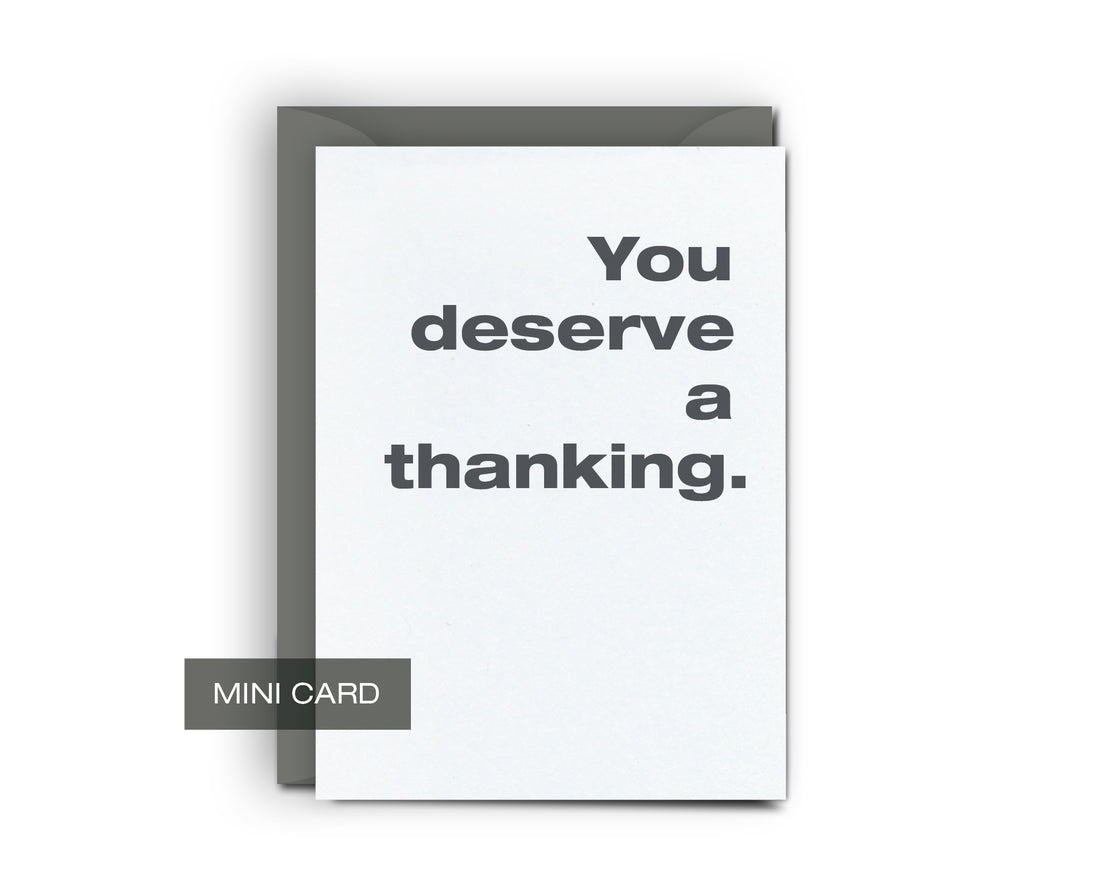 A Thanking - Mini Card