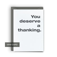 A Thanking - Mini Card