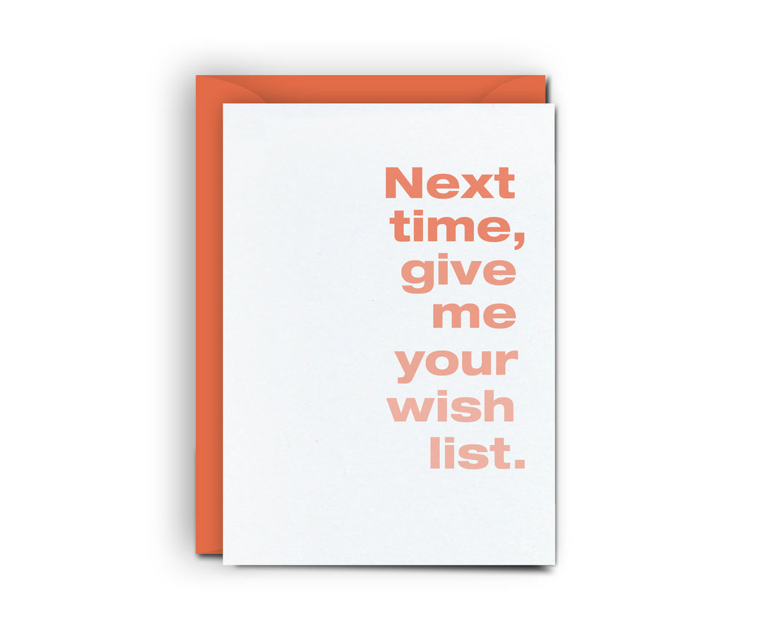 Wish List - Mini Card