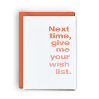 Wish List - Mini Card