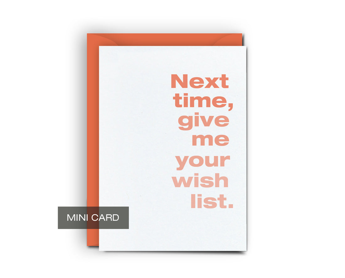 Wish List - Mini Card