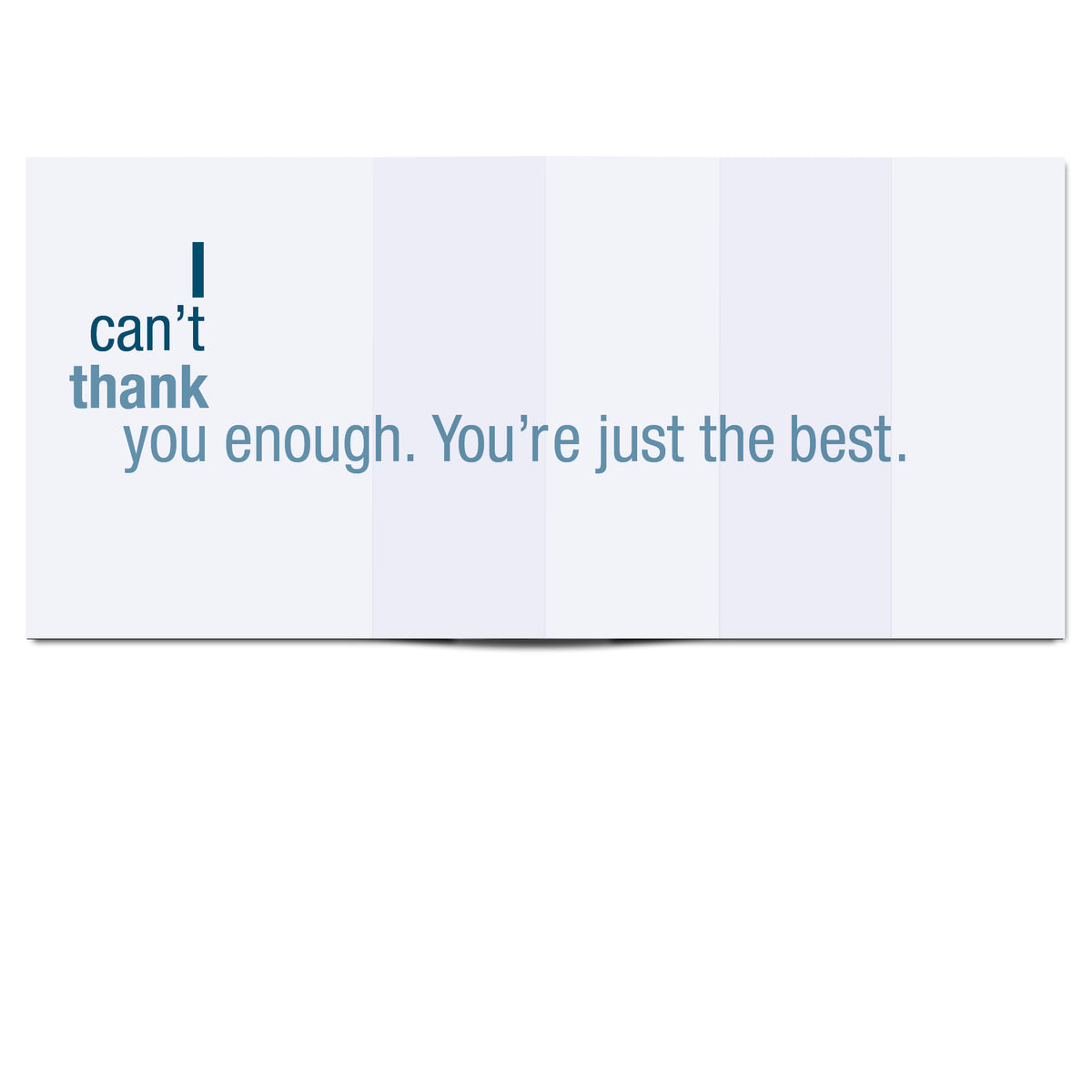 Funny Thank You Card - Inside