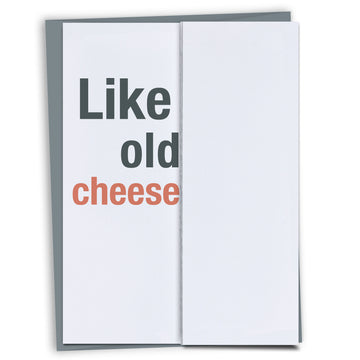 Funny Birthday Card - Cheese