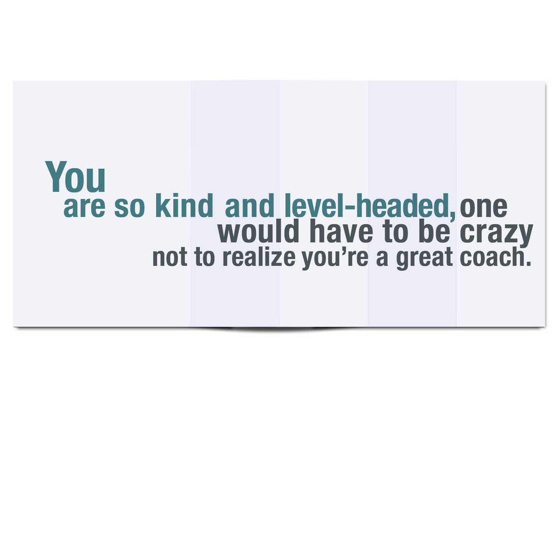 Funny Coach Thank You Card - inside