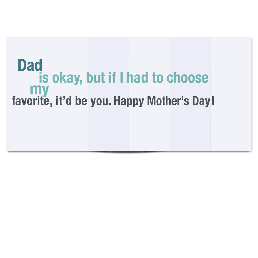 Inside View of Funny Mother's Day Card