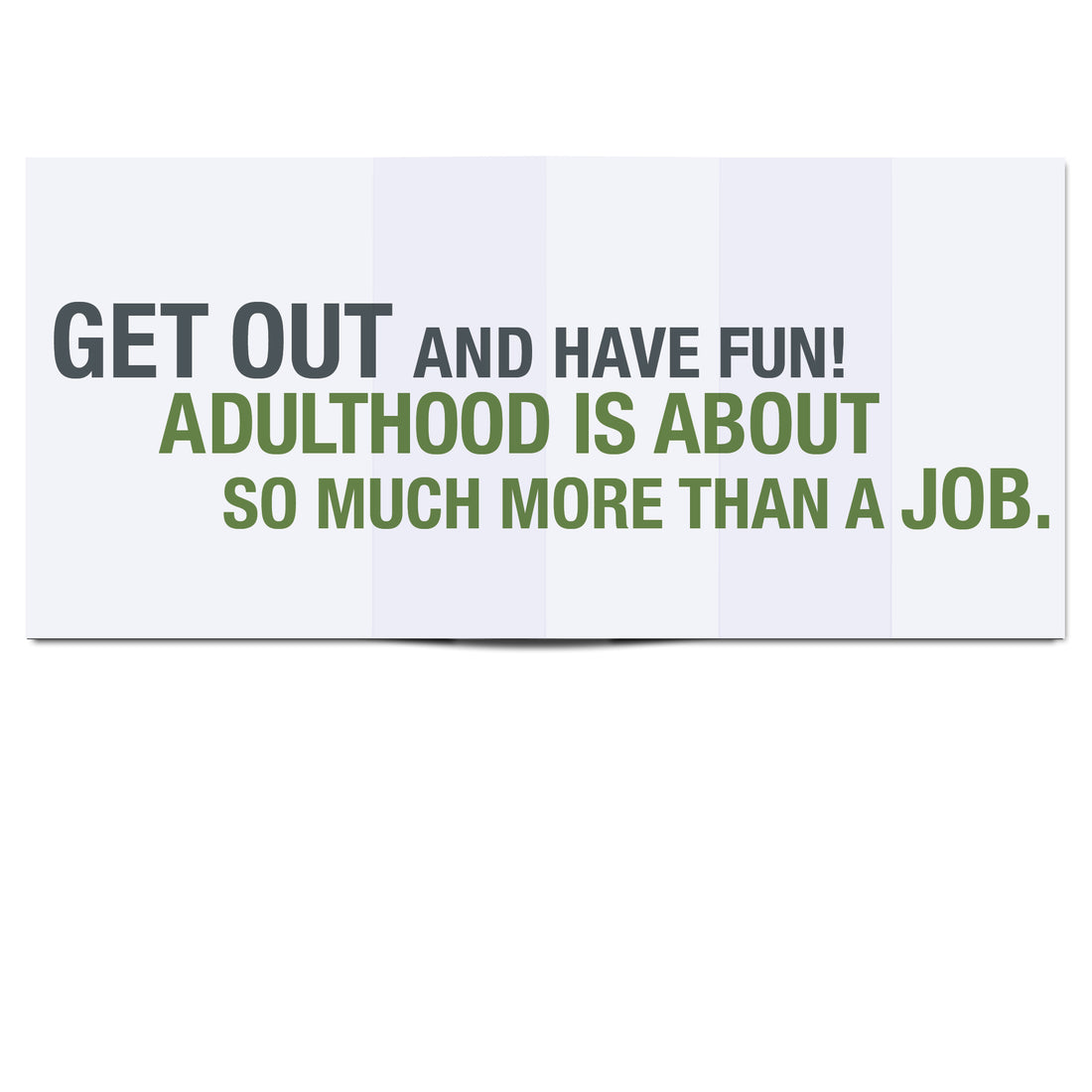 Get a Job Funny Graduation Card reveal