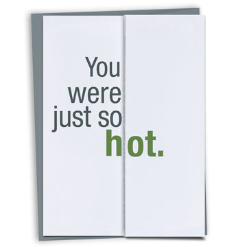 Just Hot Funny Anniversary Card