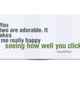 You Two Make Me Sick Funny Wedding Card